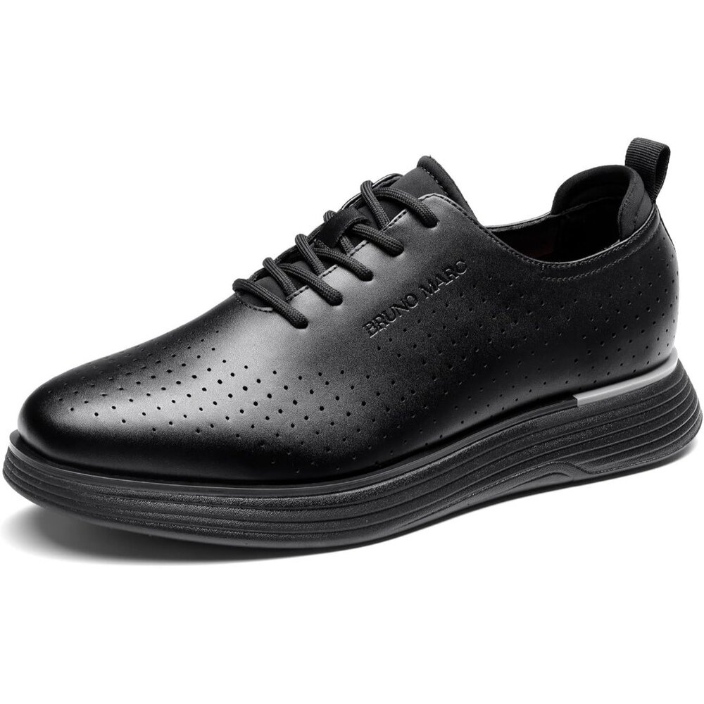 ⚡ Men's Black Max Flex Fashion Dress Sneakers Oxfords Classic Casual Shoes